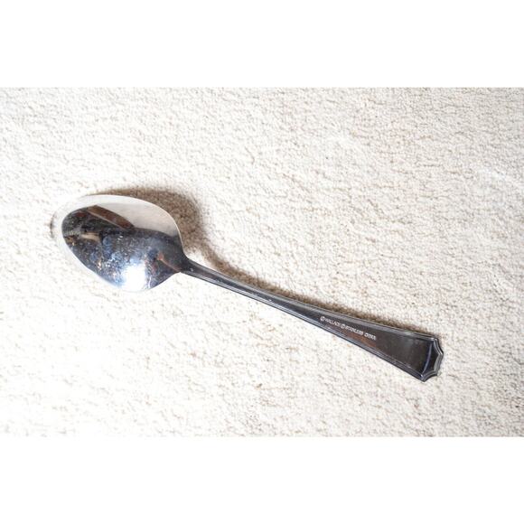 Wallace Stainless Arlington Flatware Serving Spoon 9 1/4 inches - Picture 2 of 5